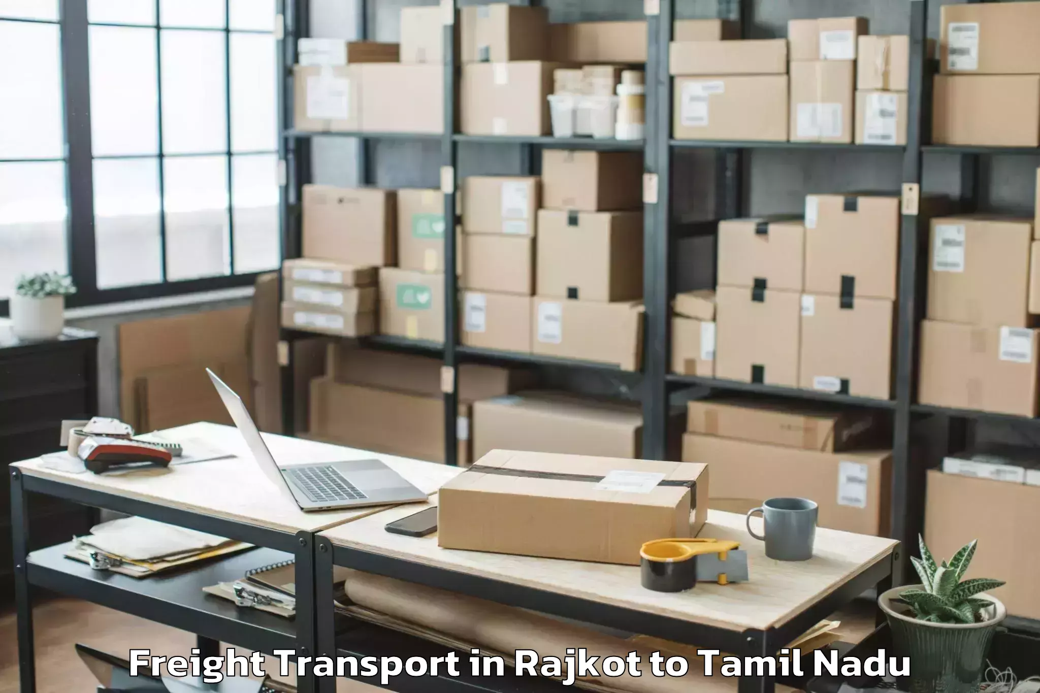 Discover Rajkot to Rajapalaiyam Freight Transport